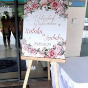 Esküvői üdvözlőtábla - életre szóló emlék lehet!