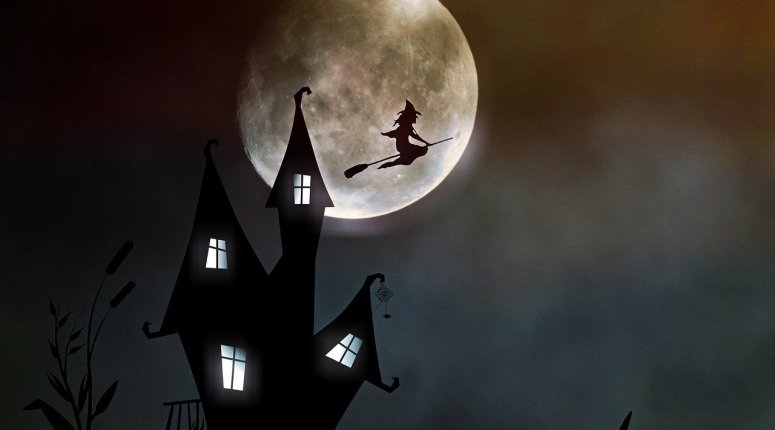 boszorkány ház halloween - fotó:pixabay