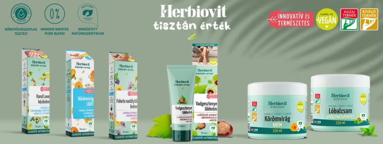 Vegán, gyógynövényes natúrkozmetikumok, forrás: Herbiovit