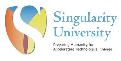 Singularity University Logo Blend Text White